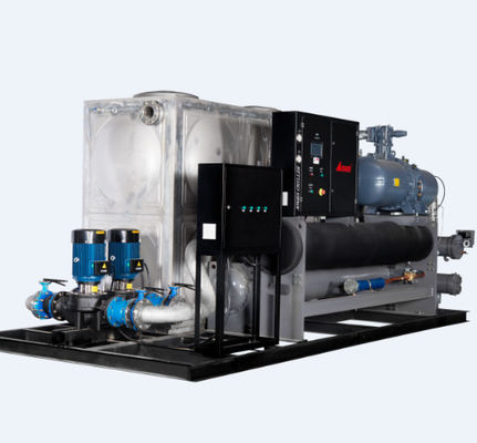 kaufen 160HP integrierte wassergekühltes schraubenartiges Kühler R22 abkühlendes、 online manufacture