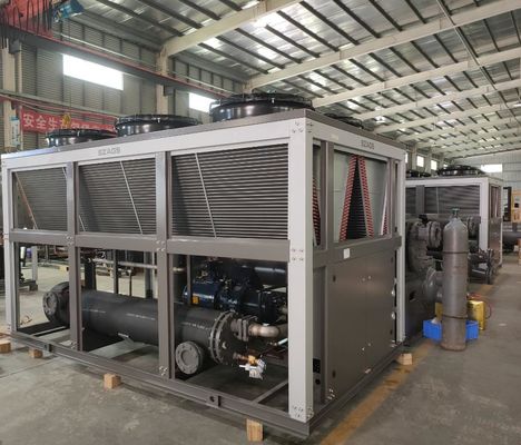 kaufen Halb hermetische Luft abgekühlter Schrauben-Kompressor-Kühler R134a/R407C/R22 für chemische Industrie online manufacture