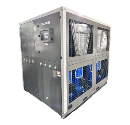 kaufen Fabrikzulieferung 60HP Luftgekühlter industrieller Wasserkühler 60 Tonnen Roll-Typ Glycol-Kühler mit vier Roll-Kompressoren online manufacture