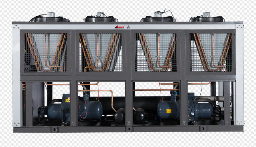Hanbell-Schraubchiller 500 kW Kühlleistung Luftgekühlter Kondensator für industrielle Kühlung