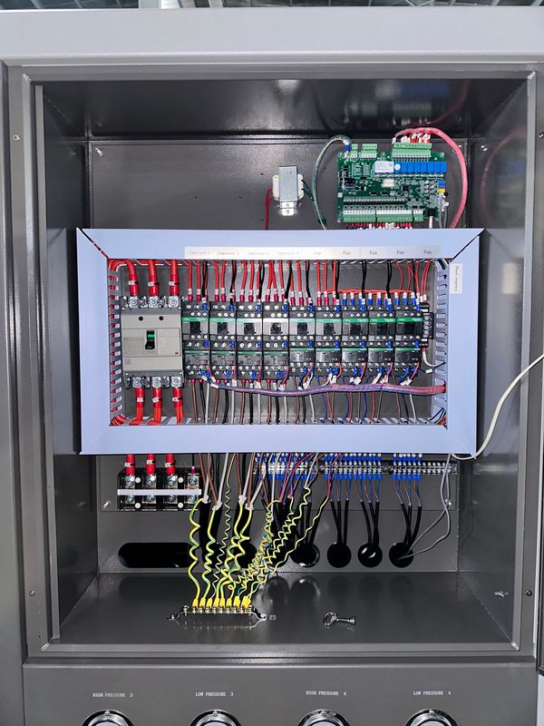 Fabrikzulieferung 60HP Luftgekühlter industrieller Wasserkühler 60 Tonnen Roll-Typ Glycol-Kühler mit vier Roll-Kompressoren