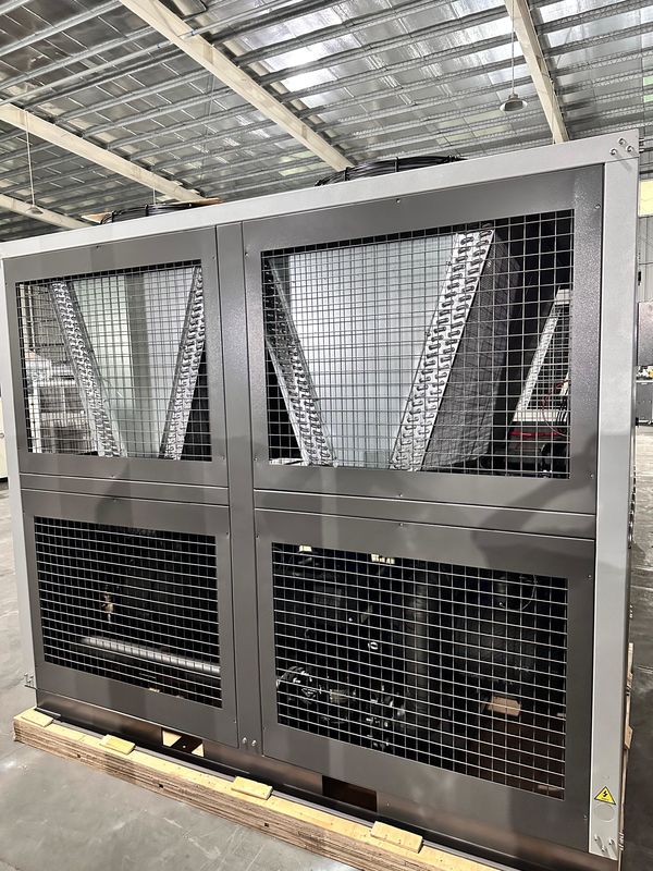 Fabrikzulieferung 60HP Luftgekühlter industrieller Wasserkühler 60 Tonnen Roll-Typ Glycol-Kühler mit vier Roll-Kompressoren