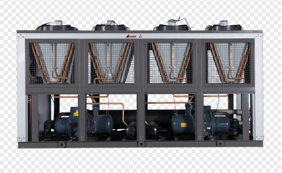 Emerson-Solenoidventil 75-PS-Luftgekühlter Schraubkühler für Druck und BOPP-Filmlaminationslinie