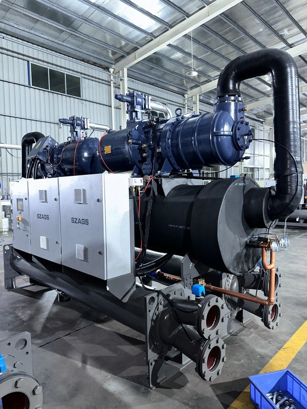 150 PS industrieller wassergekühlter Schraubkühler mit Dual-Kompressor-System für optimale Kühllösungen