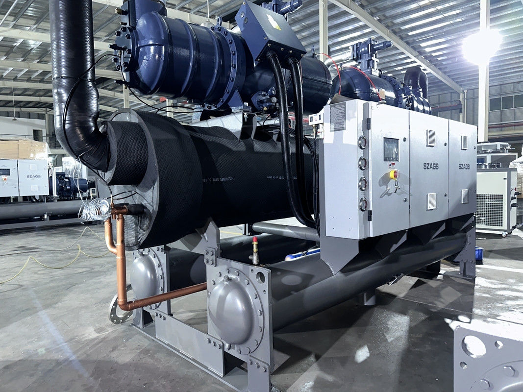 150 PS industrieller wassergekühlter Schraubkühler mit Dual-Kompressor-System für optimale Kühllösungen