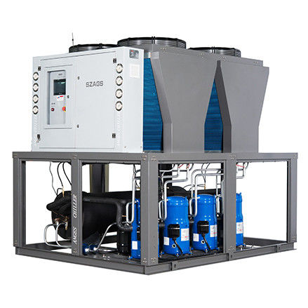 Kühler 50HP Industrieller luftgekühlter Wasserkühler 50Ton für Spritzgießmaschine Modularer luftgekühlter Scroll-Kühler