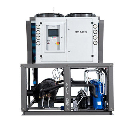 Kühler 50HP Industrieller luftgekühlter Wasserkühler 50Ton für Spritzgießmaschine Modularer luftgekühlter Scroll-Kühler