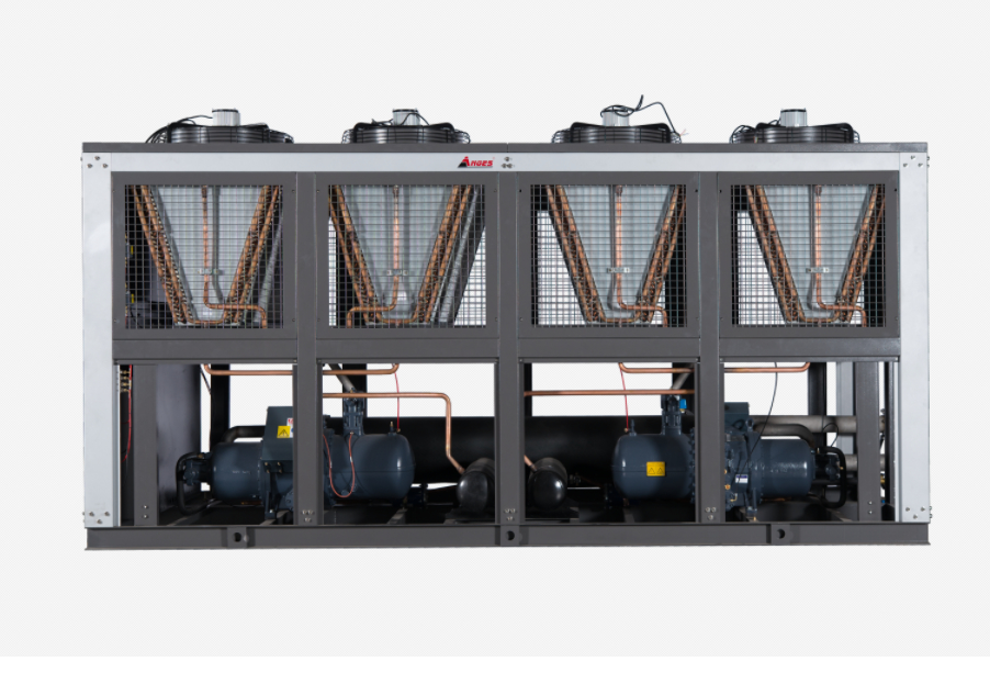 Hochleistungs-470-kW-Luftgekühlter Scroll-Kältemittelkühler für die industrielle Prozesswasserkühlung in der Druck- und BOPP-Folienkaschierung